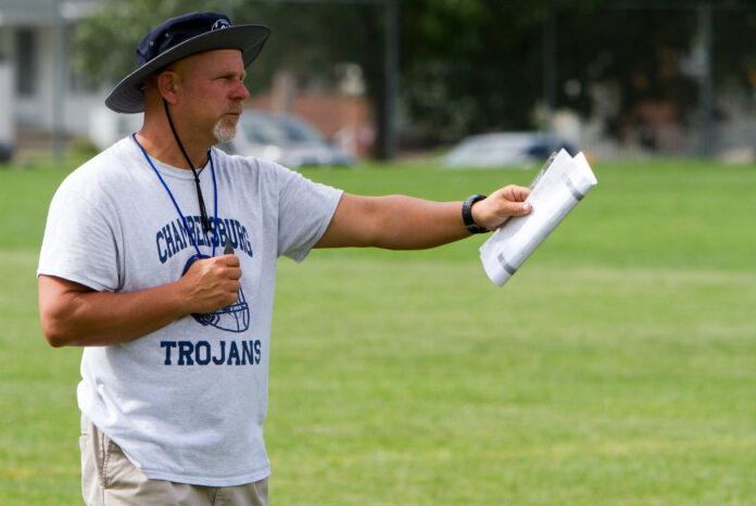 Chambersburg coach Mark Luther
