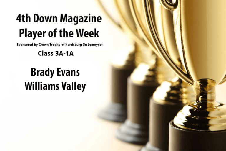 4th Down Magazine Small School Player of the Week Sponsored by Crown Trophy: Brady Evans
