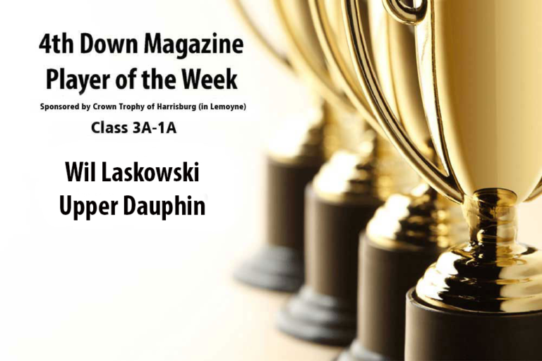 4th Down Magazine Small School Player of the Week sponsored by Crown Trophy of Harrisburg: Wil Laskowski