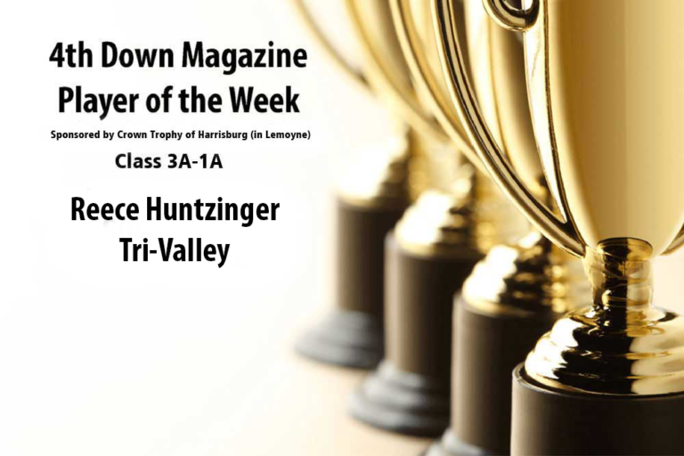 4th Down Magazine Small School Player of the Week Sponsored by Crown Trophy of Harrisburg: Reece Huntzinger