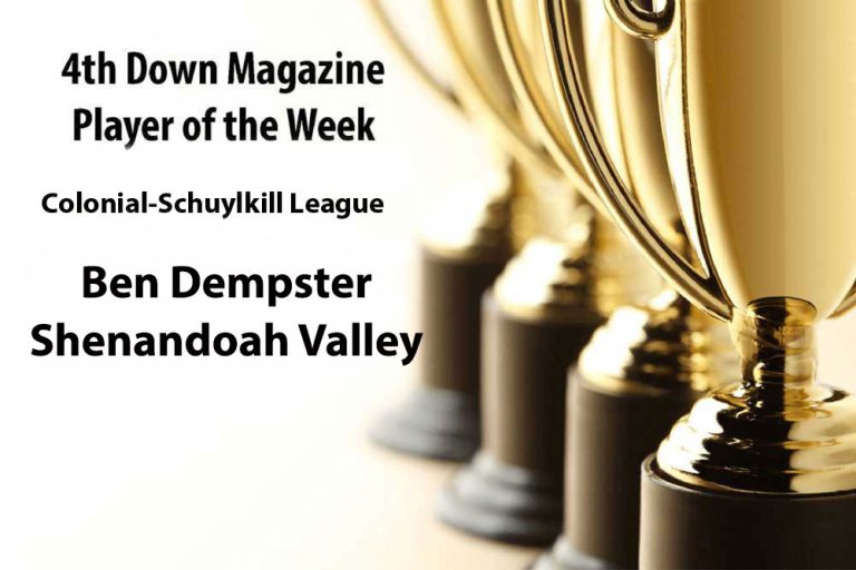 Shenandoah Valley’s Ben Dempster snags Colonial-Schuylkill League Player of the Week honors for Week No. 5