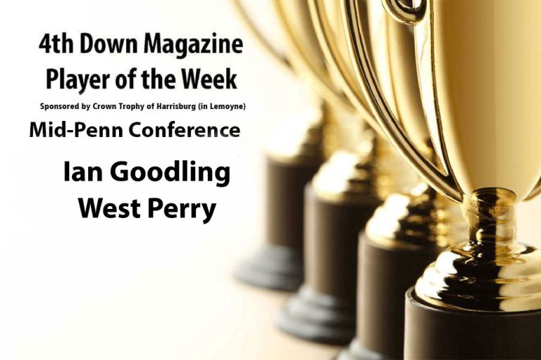 4th Down Magazine Mid-Penn Conference Player of the Week Sponsored by Crown Trophy of Harrisburg