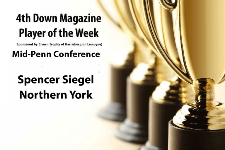 Week 12 Mid-Penn Conference Player of the Week Sponsored by Crown Trophy of Harrisburg: Spencer Siegel